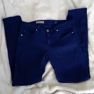 AG Adriano Goldschmied jeans The Stevie Ankle Slim Straight Leg, size 26R, navy